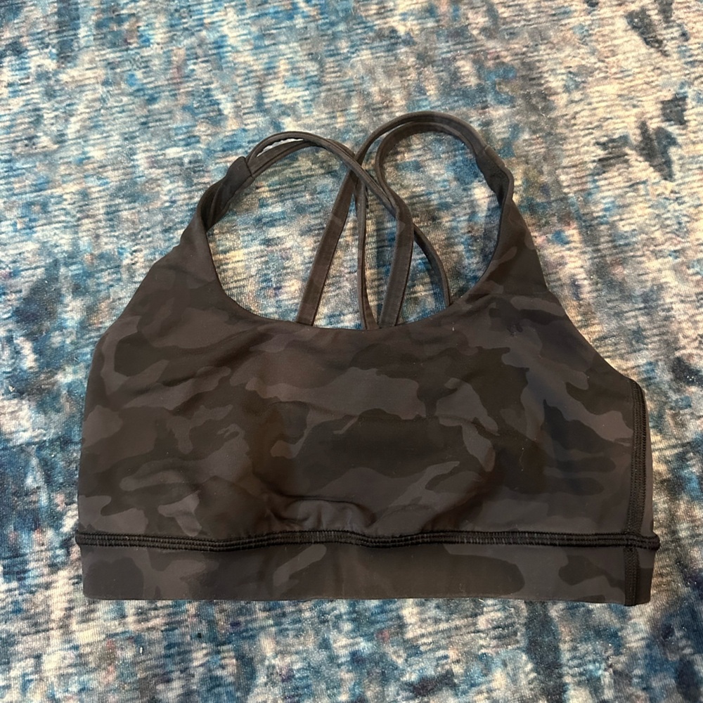 Lululemon Athletica Black and Gray Sports Bra Intimates